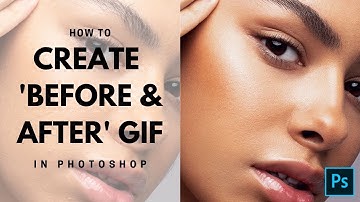 How to create BEFORE & AFTER GIF in Photoshop // Show off your retouching skills in style