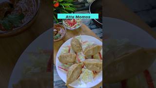 Atta momos recipe | street style momos in a healthy way #shorts #shortvideo #youtubeshorts #momos