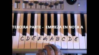 Miniatura del video "SABOR A MI - TUTORIAL TECLADO - ACORDES Y MELODIA"