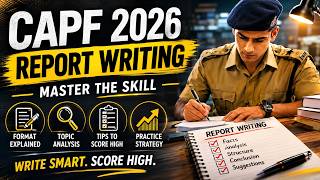 How to Write a Powerful Report| UPSC CAPF Paper-2 Strategy #capf2026 #paper2 #capfac