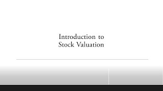 Stock Valuation. Methods Of Stock Valuation