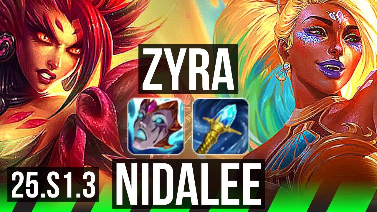 ZYRA vs NIDALEE (JGL) | 2/2/8 | KR Master | 25.S1.3