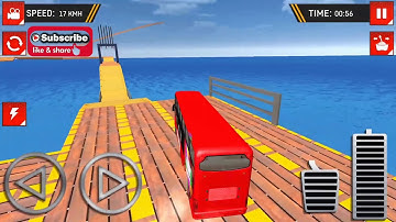 Impossible bus driving master android gameplay ¦ red color bus by wow kidz gameplay #1