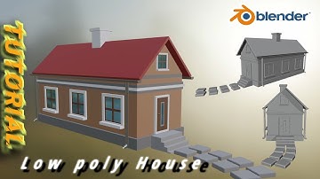 Blender 3D Low Poly House