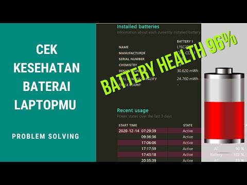 Video: Cara Memeriksa Baterai Laptop