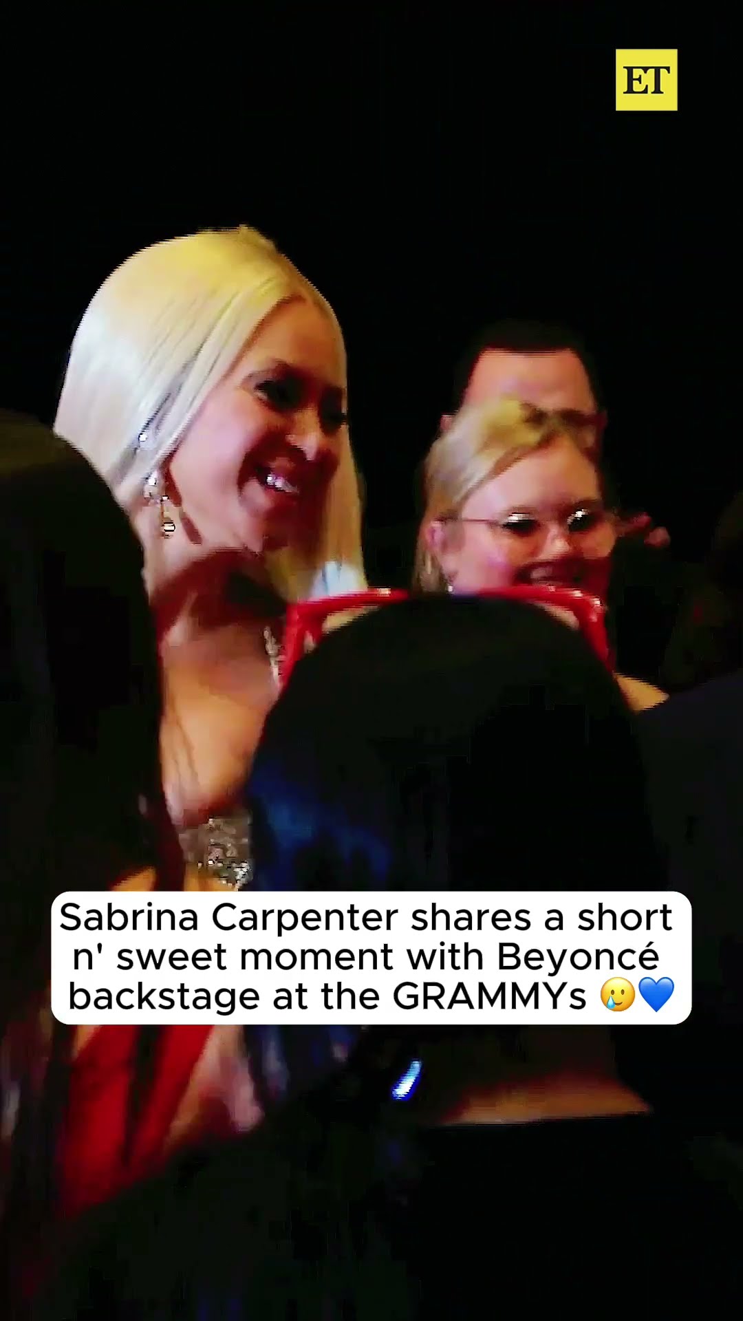 Sabrina Carpenter Shares a Short n' Sweet Moment With Beyoncé Backstage At the #GRAMMYs ? #beyonce