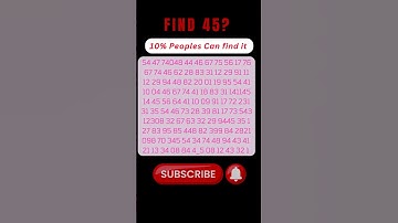 Can you find 45| #viral  #shorts #short #brainteaser #challenge  #mindgames