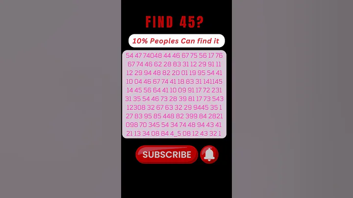 Can you find 45| #viral  #shorts #short #brainteaser #challenge  #mindgames