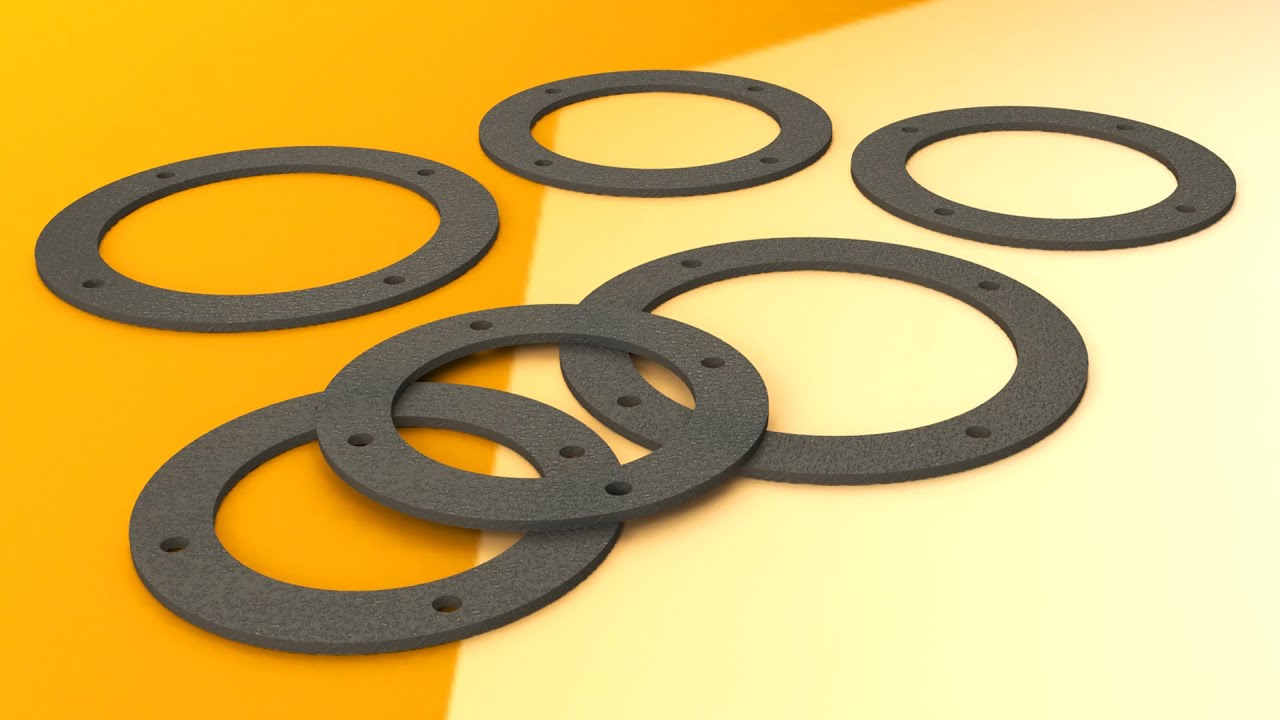 How to Model a Speed Reducer Shaft Cover Gasket SOLIDWORKS YouTube