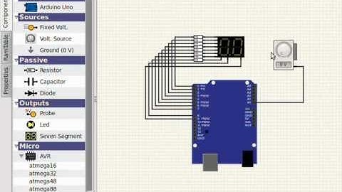 Circuit Simulator: Arduino simple voltimeter