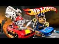 Hot Wheels / Хот Вилс.  ЩЕНЯЧИЙ ПАТРУЛЬ - Маршал против Гонщика. Развивающие мультики для детей