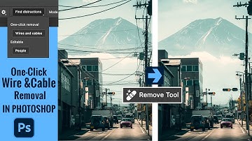 Remove Wires and Cables in 1 Click from Your Photo | Photoshop New Feature Tutorial