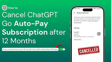 How to Cancel ChatGPT Go Auto-Pay Subscription  (Your Free Plan Will Stay Active Until Next Billing)