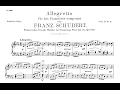 Schubert  allegretto in c minor d915  with score