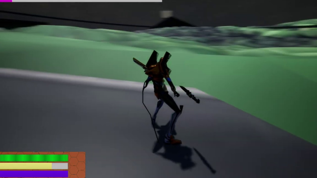 Evangelion Geofront probando inventario y armas - YouTube