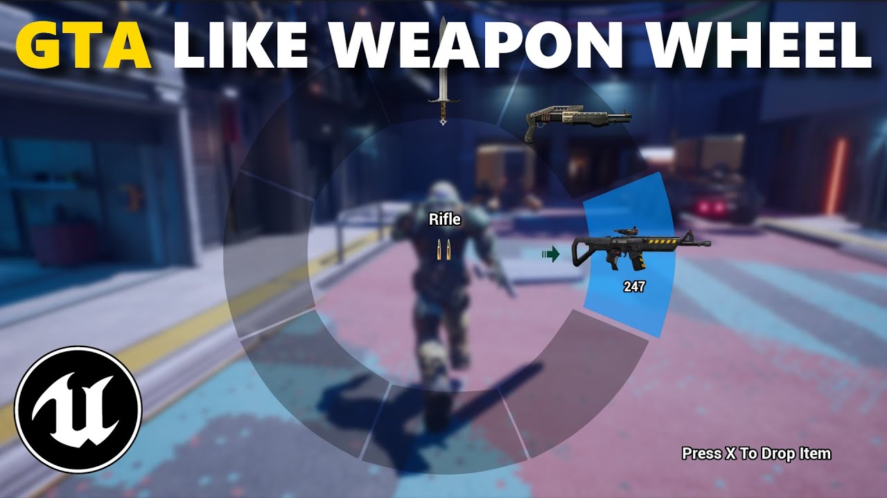 Create A Weapon Wheel In Unreal Engine 5 - YouTube