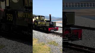 🚂 Yeo Backs onto Its Train at Barmouth Ferry #trains #railway #shorts
