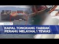 Perahu Nelayan Dihantam Kapal Tongkang di Muna: 1 Orang Tewas, 1 Lainnya Masih Dalam Pencarian