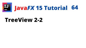 JavaFX 15 Tuturial 64 - TreeView 2-2