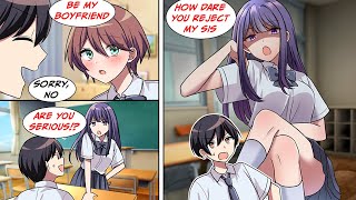 [Manga Dub] I rejected her, but the next day her sister yelled at me... [RomCom]