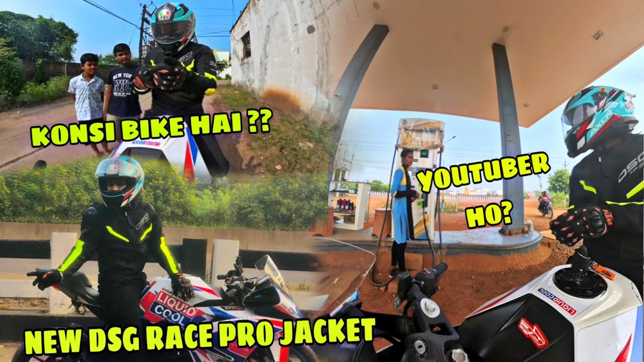 apna dsg race pro jacket aagya🥰 first time riding experience😍 Ktm modification?😍 Subscribers😍