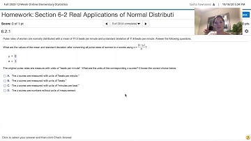 Prob. 6.2.1 - Find mean and standard deviation after converting to z scores. Find units of z scores.