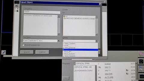 Exporting and/or Importing Exam Cards on Siemens MRI