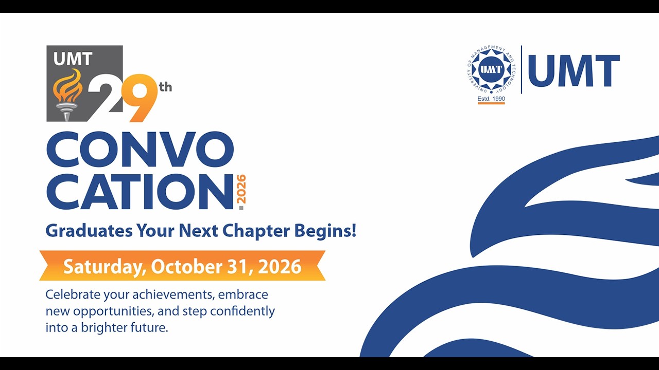 🔴 🎓 UMT Convocation Ceremony 2026 | LIVE - Session 1