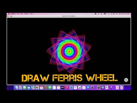 Ferris Wheel 🎡 Turtle drawing | Python Turtle Graphics | Pycharm | Turtle