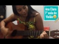 Ana aluna de violão primeiros toques!