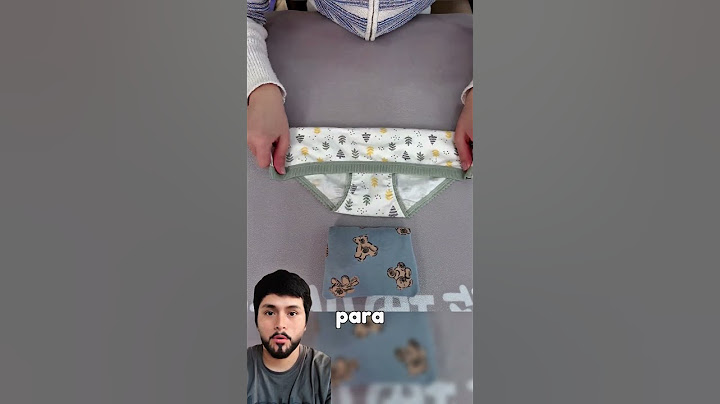 Truco para doblar ropa interior