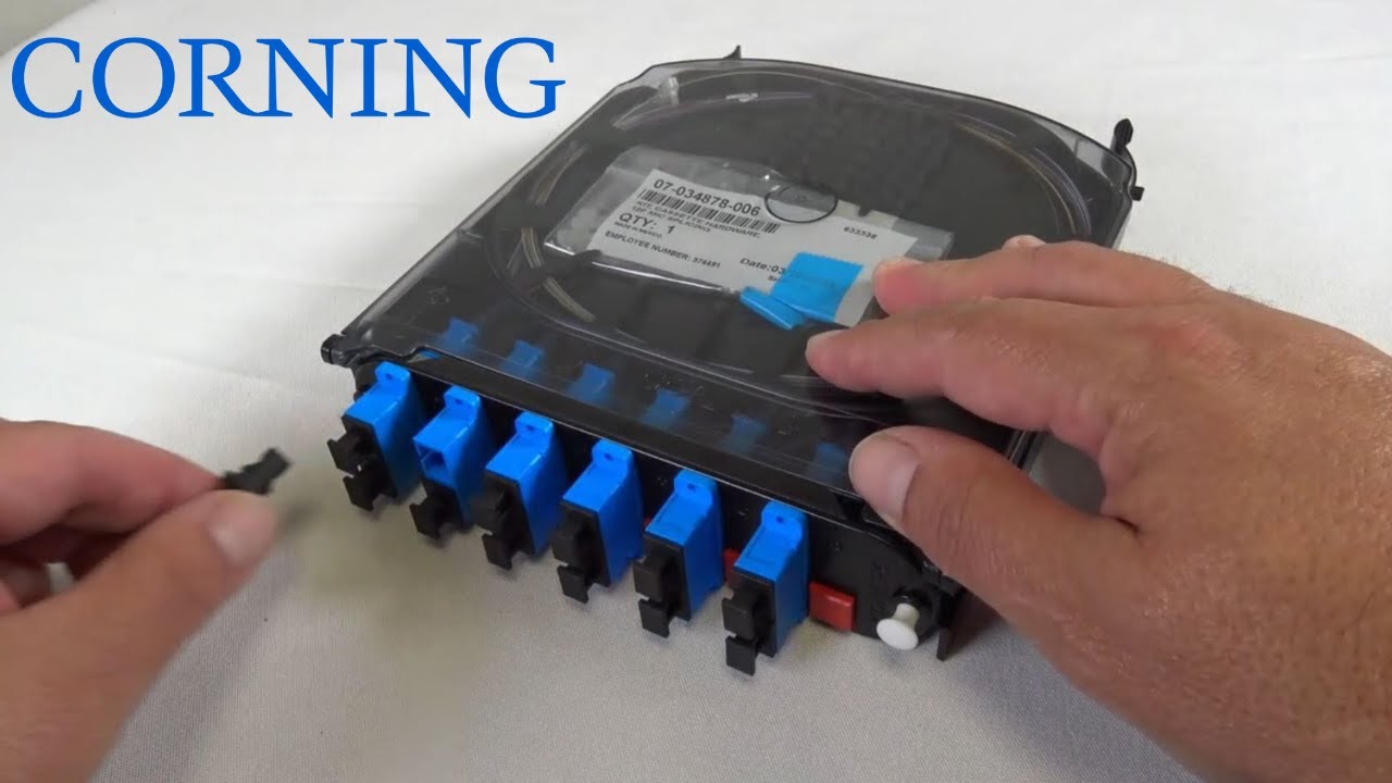 Corning CCH-CS12-59-P00RE Pigtailed Splice Cassette 12 Strand SC/UPC ...