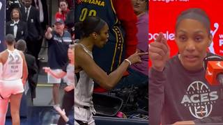 A'ja Wilson goes OFF at fan for pointing at her during game vs Fever