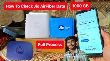 How to check Jio Airfiber Data usage l Jio AirFiber 50 Days Free Data Limit and Add On Full Process