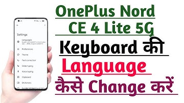 OnePlus Nord CE 4 Lite 5G How to Change Language in Keyboard | Keyboard ki Language Change kare