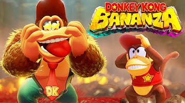Donkey Kong Bananza - Full Game Walkthrough (2 Player Co-Op)