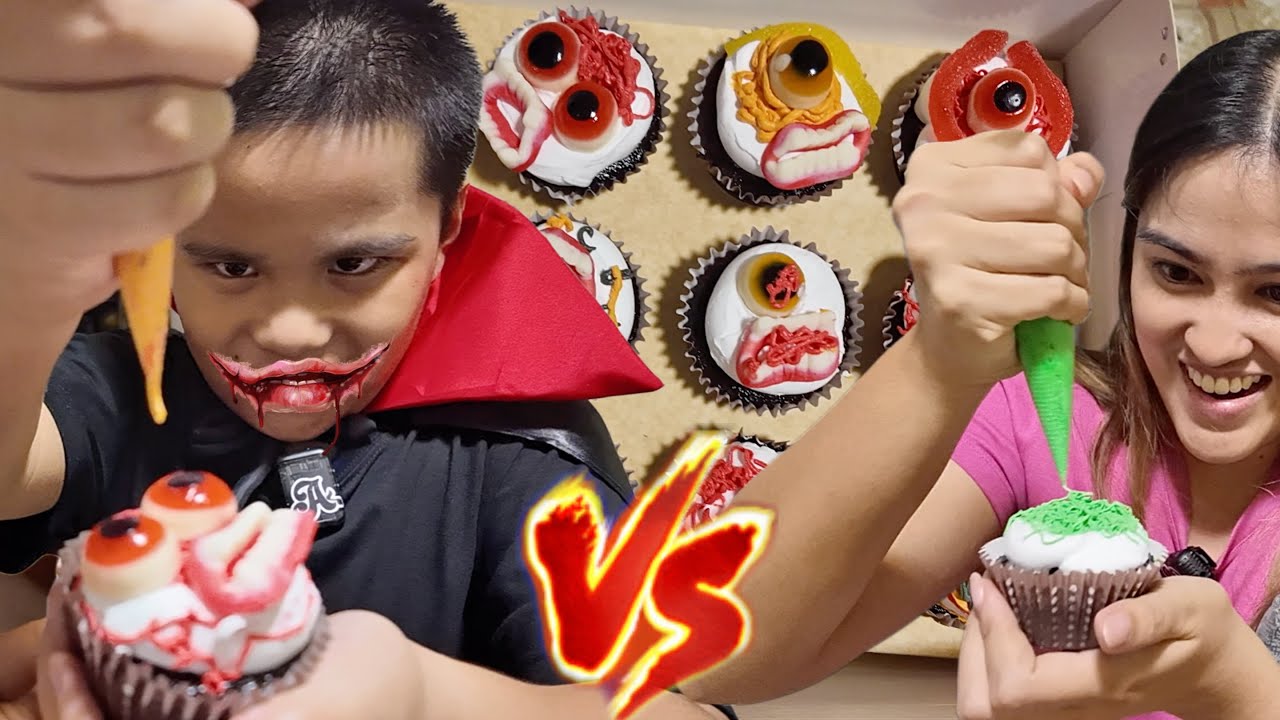 MAKING HALLOWEEN CUPCAKE with DRAKEKULA!