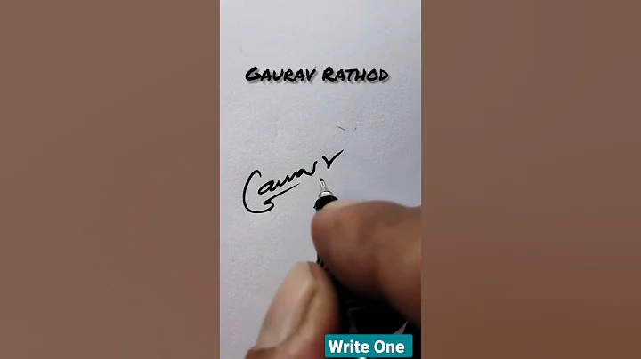 #gaurav #rathod #shorts #signature