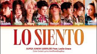 SUPER JUNIOR (슈퍼주니어) 'Lo Siento (Feat. Leslie Grace)' Lyrics (Color Coded Han|Rom|Eng|Esp)