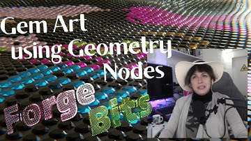 [FB] How to make Gem Art using Geometry Node in less than 10 minute | Blender 3.2 | Bit#022