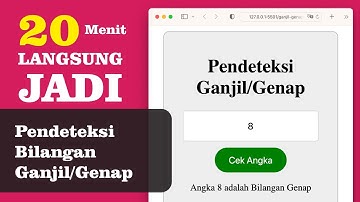 Membuat Aplikasi Pendeteksi Bilangan Ganjil dan Genap dengan JavaScript