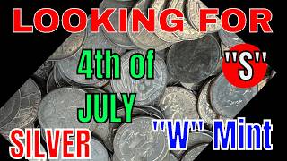 Searching Las Vegas, Vegas Bank rolls. Quarters.  Fourth of July.  Silver.  W.