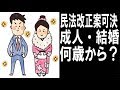 民法改正案可決、成人１〇歳、結婚１〇歳に変わる！