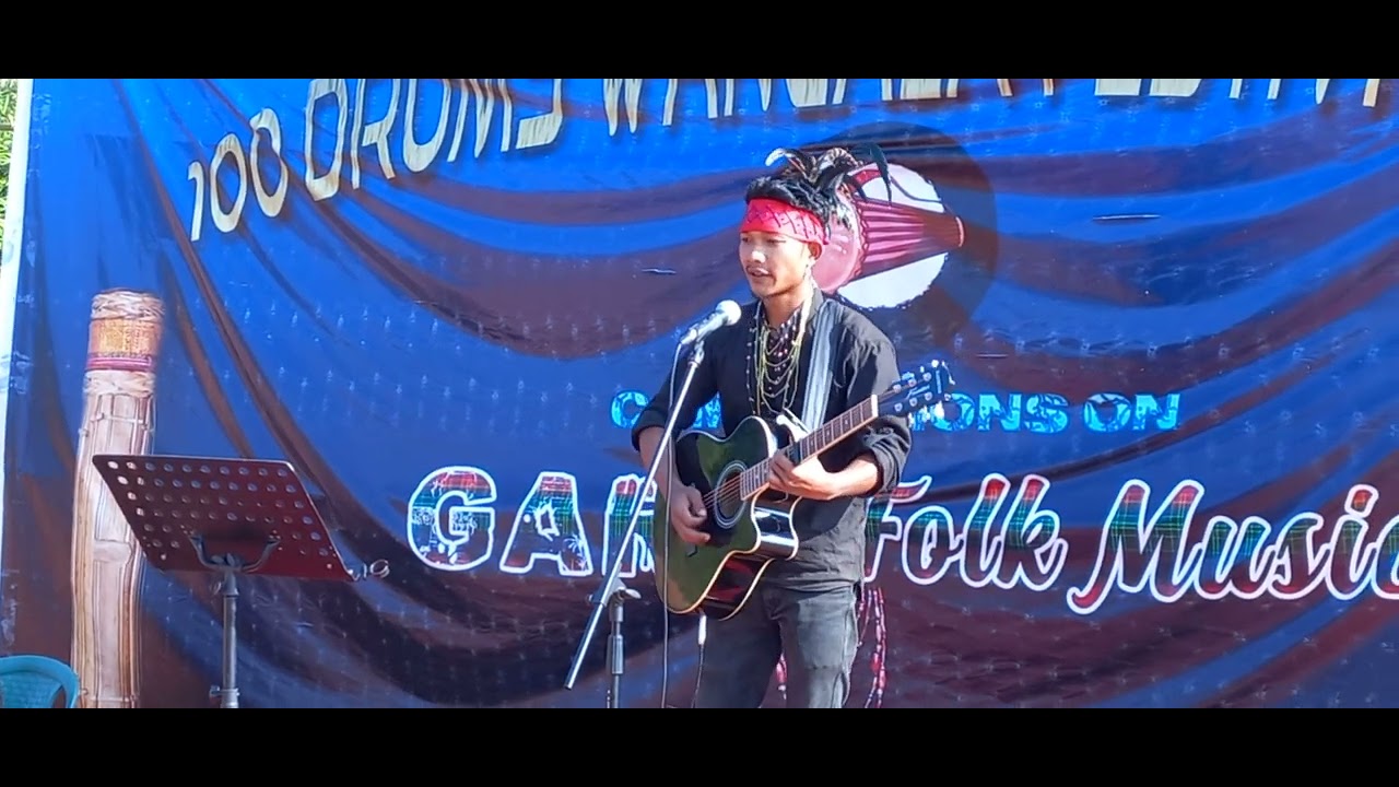 Wangala Festival at Garo Hills - A Talented Local Singer with a Folk Song