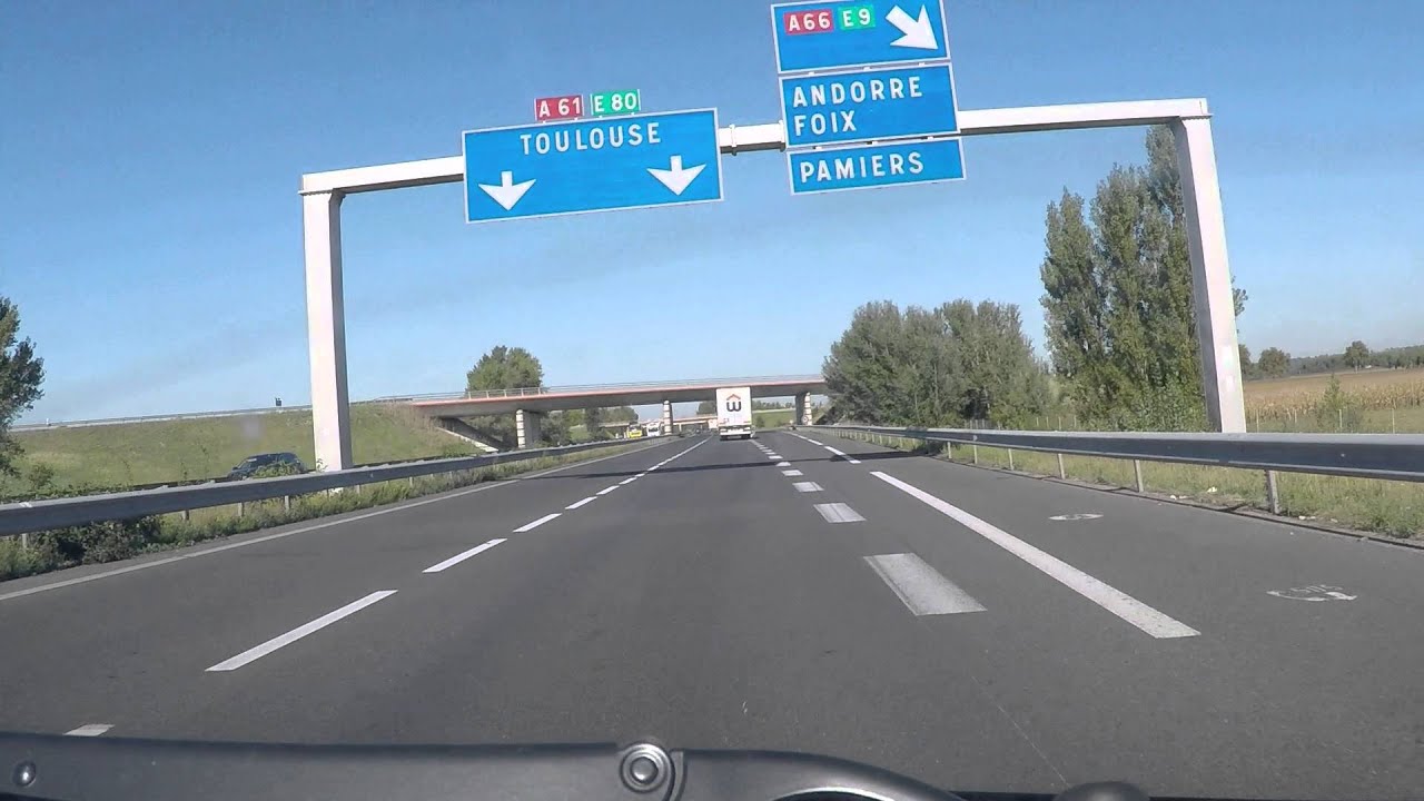 France by Motorway A61 A66 Junction for Andorra YouTube
