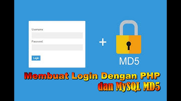 Login PHP Dengan PHP MySQL dan MD5