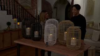 Luminara Indoor/Outdoor Flameless Woven Lantern on QVC