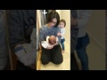 相方 次男と初対面☆動画