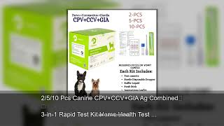 2/5/10 Pcs Canine CPV+CCV+GIA Ag Combined 3-in-1 Rapid Test Kit Home Health Test For Dogs Veter