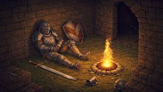 Medieval Warrior Animated Background ⚔ Resting Knight Campfire screenshot 5